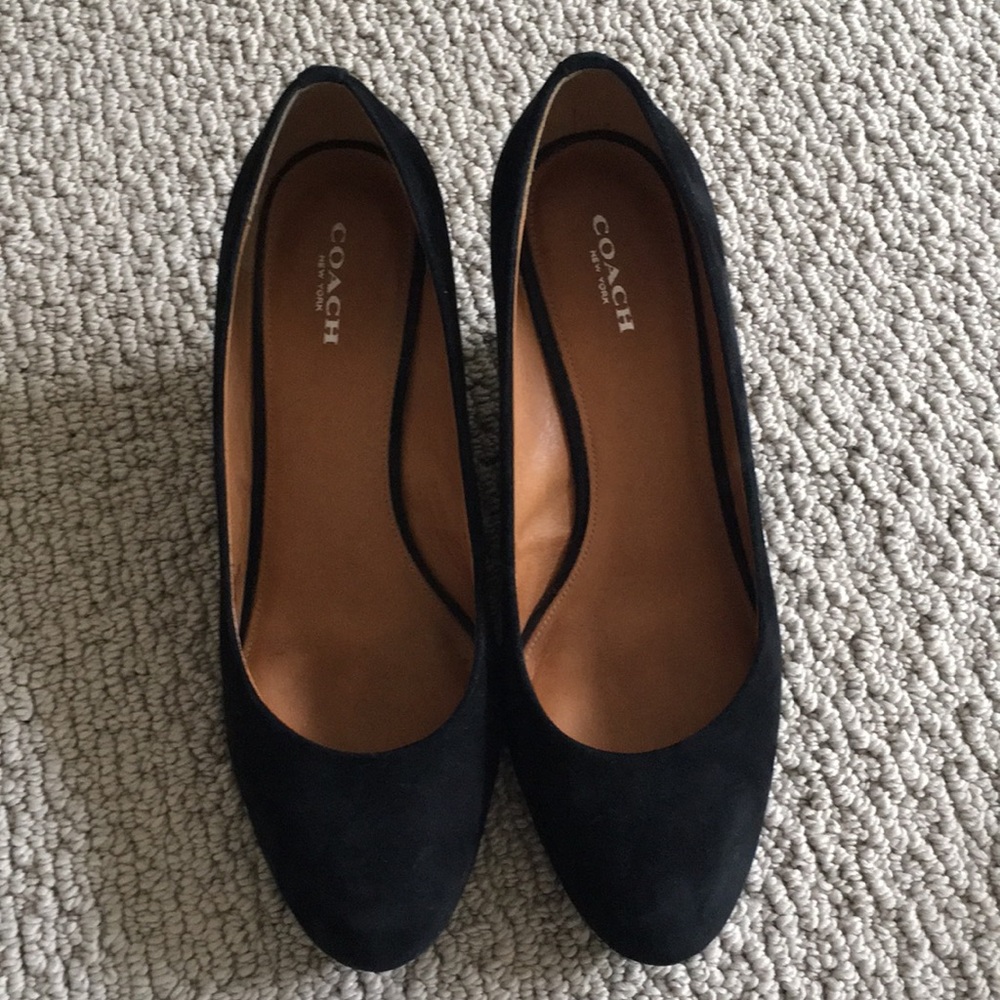 Authentic Coach Wedge Pumps